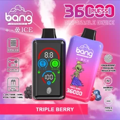 Bang Ice 36000 Puffs Pantalla Completa Vape Desechable Mayorista Triple Berry