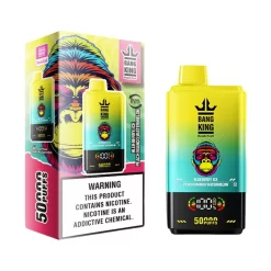 Bang King 50000 Puffs Dual Flavor Disposable Vape Wholesale Blueberry ice & Peach mango watermelon