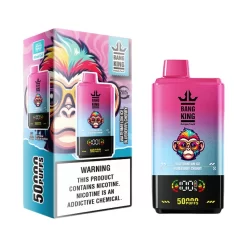 Bang King 50000 Puffs διπλής γεύσης μίας χρήσης Vape Χονδρικό καρπούζι πάγου & βατόμουρο κεράσι