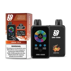 Zooy Zero 45000 Puffs Pantalla Inteligente Vape Desechable Mayorista Lemon Cola