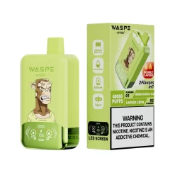 Waspe Aiviou 40000 Puffs διπλής γεύσης μιας χρήσης Vape Watermelon Ice & Lemon Lime