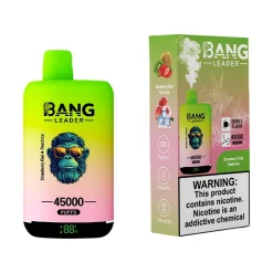 Bang Leader 45000 Puffs Dual Flavor Disposable Vape Wholesale Strawberry Kiwi & Peach Ice