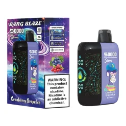 Bang Blaze Starry 50000 Puffs Disposable Vape EU Warehouse cranberry grape ice