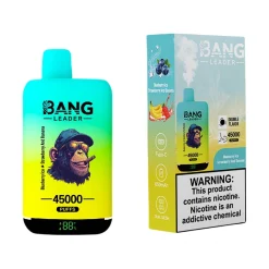 Bang Leader 45000 Puffs 2 in 1 Disposable Vape Wholesale Blueberry Ice & Strawberry And Banana