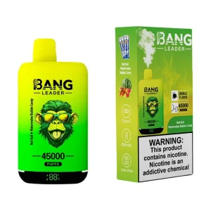 Bang Leader 45000 Puffs 2 in 1 Disposable Vape Wholesale Red Bull & Watermelon Bubble Candy