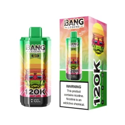 Bang Legend 120K Puffs 5 in 1 Disposable Vape Wholesale Strawberry Kiwi & Blueberry Watermelon & Bear Fudge & Blueberry Bubble Gum & Sour Mango Pineapple