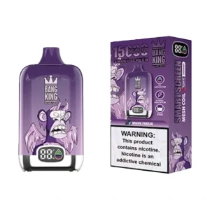 Bangking Digital Box 15K Puffs Disposable Vape EU Warehouse Grape Freeze
