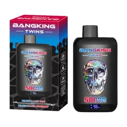 Bangking Twins 50000 Puffs Disposable Vape EU Warehouse Blue Razz Ice Blue Razz Cherry