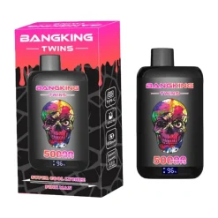 Bangking Twins 50000 Puffs Disposable Vape EU Warehouse Super Cool Lychee Pink Man
