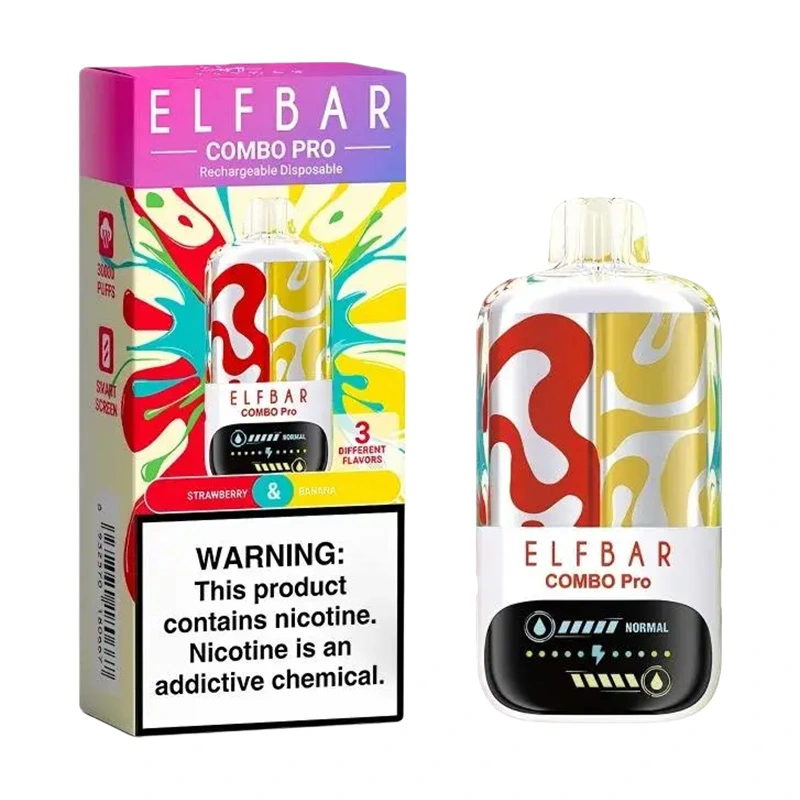 Elf Bar Combo 30000 Pro 30K Puffs Disposable Vape Wholesale Strawberry Banana