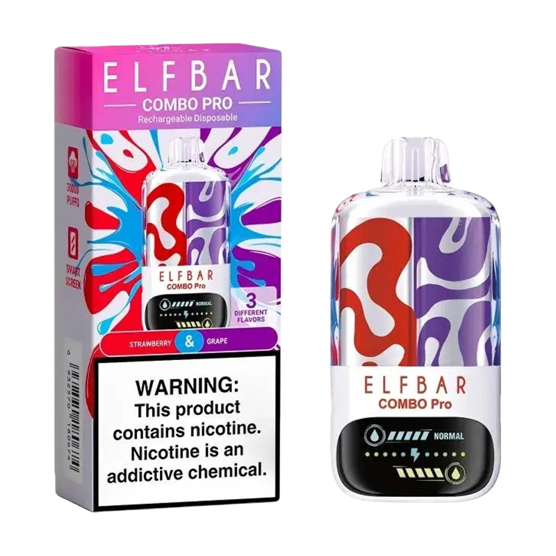 Elf Bar Combo 30000 Pro 30K Puffs Disposable Vape Wholesale Strawberry Grape