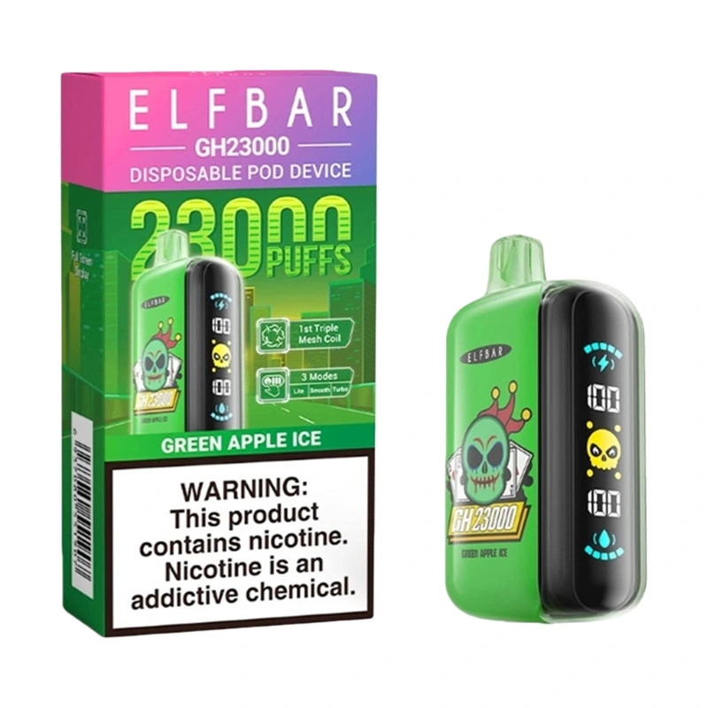 Elf Bar GH23000 23000 Puffs Disposable Vape Wholesale Green Apple Ice
