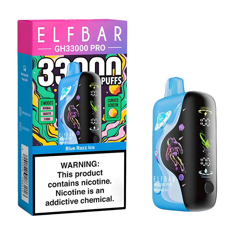 Elf Bar GH33000 Pro 33000 Puffs Disposable Vape Wholesale Blue Razz Ice