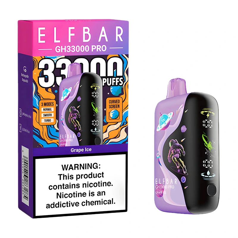 Elf Bar GH33000 Pro 33000 Puffs Disposable Vape Wholesale Grape Ice