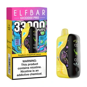 Elf Bar GH33000 Pro 33000 Puffs Disposable Vape Wholesale Raspberry Grapefruit Lemon