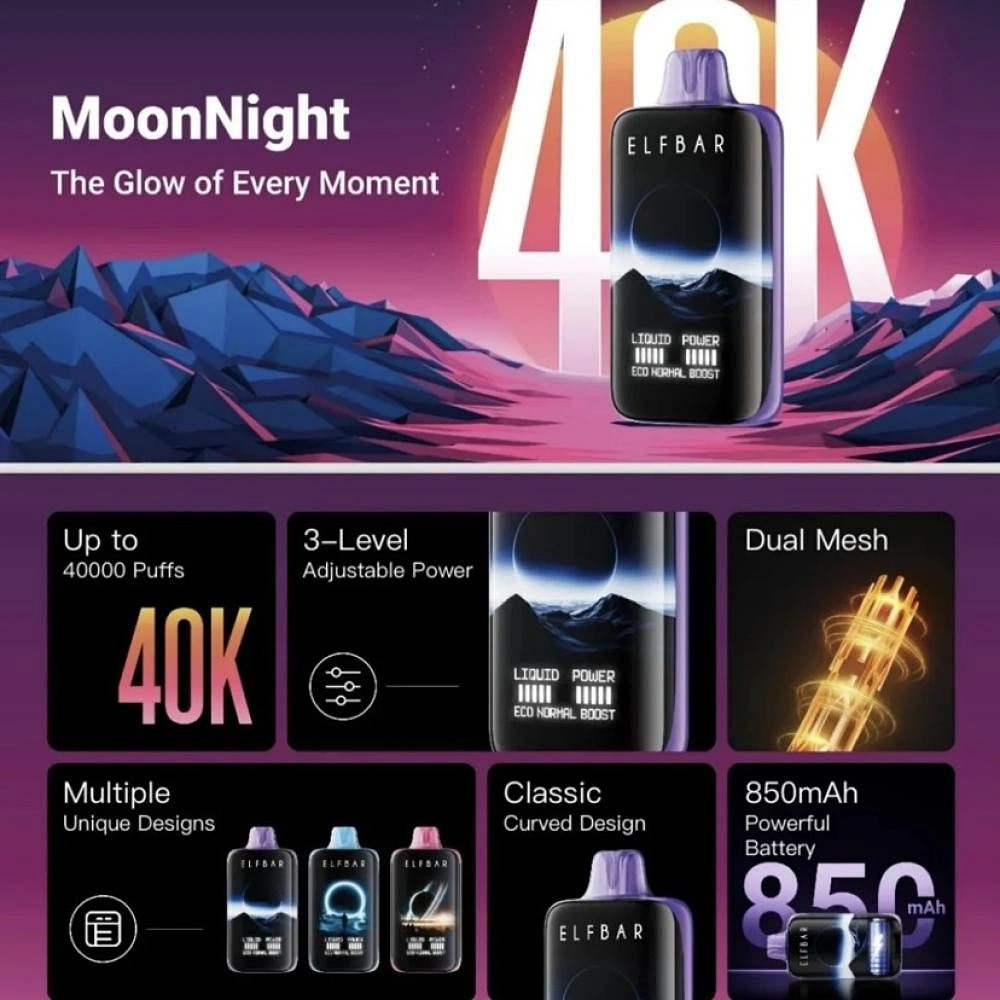 Elf Bar MoonNight 40000 Puffs Disposable Vape Wholesale 1 Elf Bar MoonNight 40000 Puffs Disposable Vape Wholesale 1