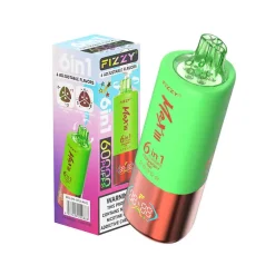 Fizzy MAX III 60000 Puffs 6 in 1 Disposable Vape Wholesale Blue Razz Ice & Strawberry Kiwi & Sour Pineapple Orange