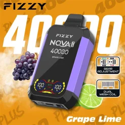 Fizzy Nova Plus 40000 Puffs Disposable Vape Wholesale grape lime