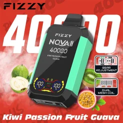 Fizzy Nova Plus 40000 Puffs Disposable Vape Wholesale kiwi passion fruit guava