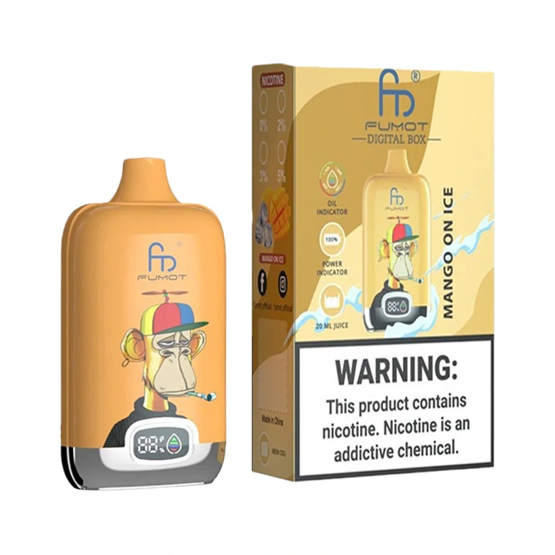 Fumot Digital Box 12000 Puffs Disposable Vape EU Warehouse mango on ice