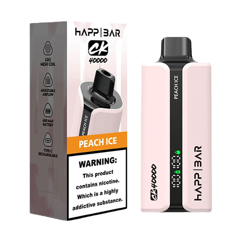 Happ Bar CK40000 40K Puffs Disposable Vape Wholesale Peach Ice