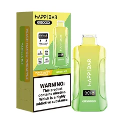 Happ Bar GR50000 50K Puffs Disposable Vape Wholesale Peach Mango Pineapple & Vanilla Ice