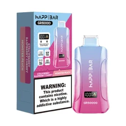 Happ Bar GR50000 50K Puffs Disposable Vape Wholesale Strawberry Raspberry Cherry & Monster Peach