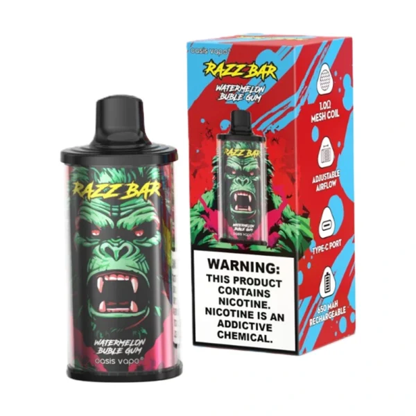 Razz Bar 15000 Puffs 2% 5% Nic Disposable Vape Wholesale watermelon buble gum