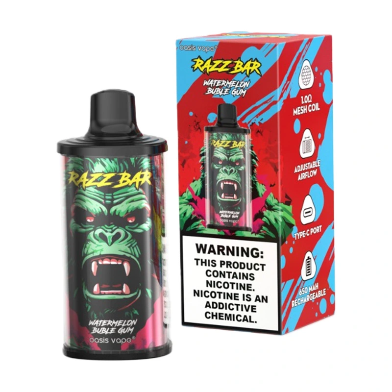 Razz Bar 15000 Puffs 2% 5% Nic Disposable Vape Wholesale watermelon buble gum