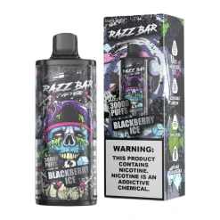 Razz Bar 30000 Puffs 2% 5% Nic Disposable Vape Wholesale Blackberry Ice