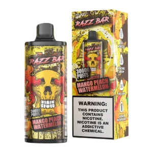 Razz Bar 30000 Puffs 2% 5% Nic Disposable Vape Wholesale Mango Peach Watermelon