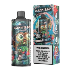 Razz Bar 30000 Puffs 2% 5% Nic Disposable Vape Wholesale Mixed Berries
