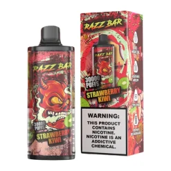 Razz Bar 30000 Puffs 2% 5% Nic Disposable Vape Wholesale Strawberry Kiwi