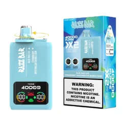 Razz Bar 40000 Puffs Double Flavor Disposable Vape Wholesale Blue Razz Ice Strawberry Watermelon Bubblegum