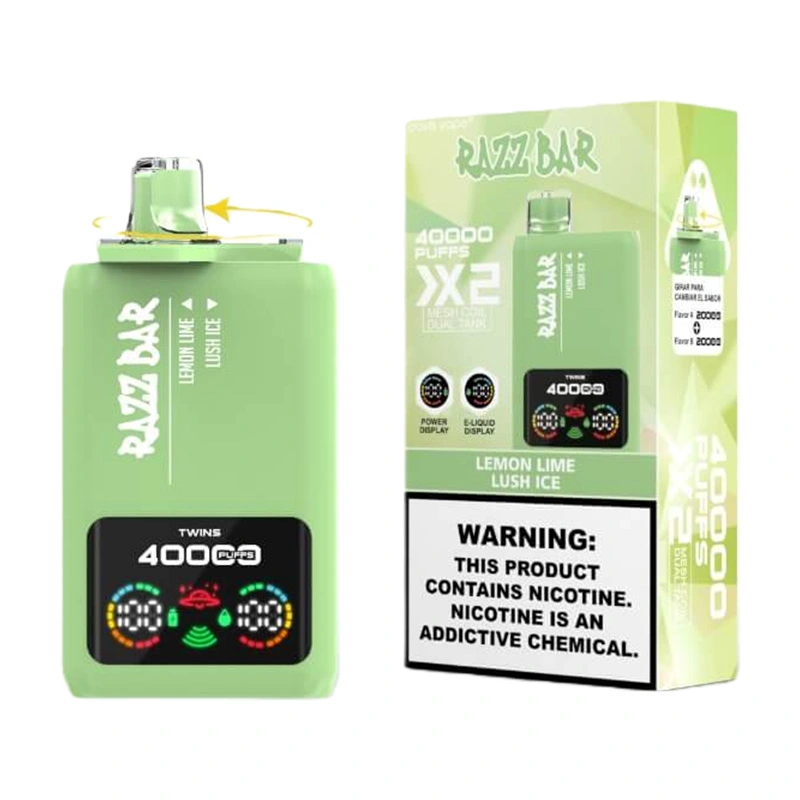 Razz Bar 40000 Puffs Double Flavor Disposable Vape Wholesale Lemon Lime Lush Ice