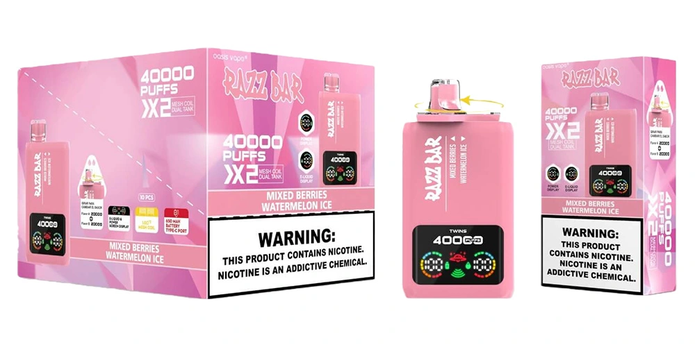 Razz Bar 40000 Puffs Double Flavor Disposable Vape Wholesale Mixed Berries Watermelon Ice Razz Bar 40000 Puffs Double Flavor Disposable Vape Wholesale Mixed Berries Watermelon Ice