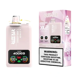 Razz Bar 40000 Puffs Double Flavor Disposable Vape Wholesale Strawberry Banana Red Bull Ice