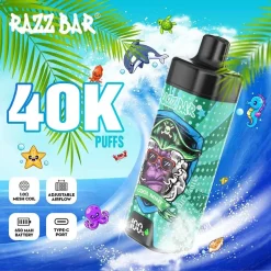 Razz Bar 40K Puffs 2% 5% Nicotine Disposable Vape Wholesale 5