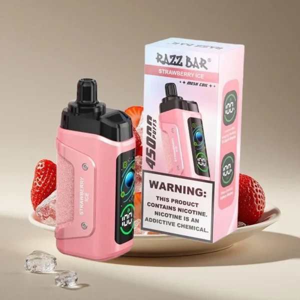 Razz Bar 45000 Puffs Disposable Vape Wholesale Strawberry Ice
