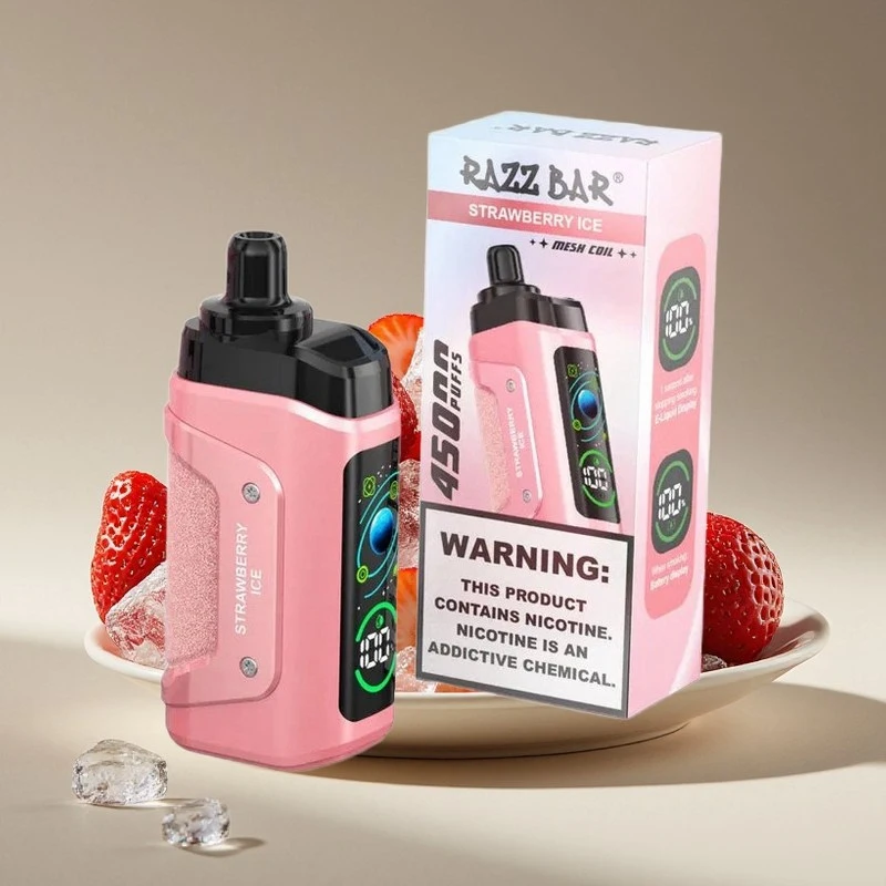 Razz Bar 45000 Puffs Disposable Vape Wholesale Strawberry Ice