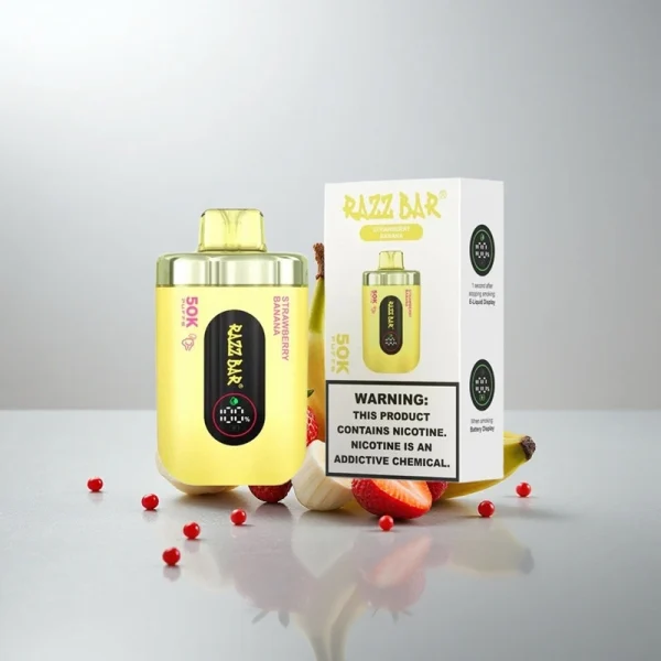 Razz Bar 50000 Puffs Disposable Vape Wholesale Strawberry Banana