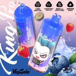 Vapsolo King Pro 40000 Puffs Disposable Vape Wholesale Blueberry Sour Raspberry