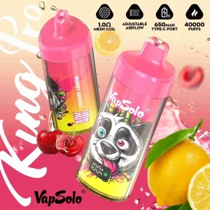 Vapsolo King Pro 40000 Puffs Disposable Vape Wholesale Cherry Lemon