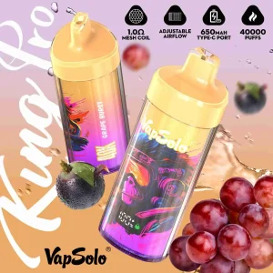 Vapsolo King Pro 40000 Puffs Disposable Vape Wholesale Grape Burst
