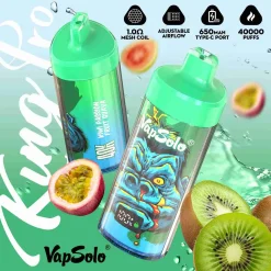 Vapsolo King Pro 40000 Puffs Disposable Vape Wholesale Kiwi Possion Fruit Guava