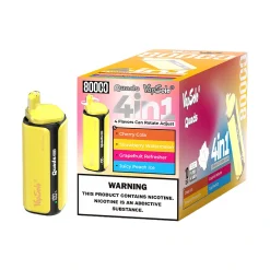 Vapsolo Quads 80000 Puffs 4in1 Disposable Vape Wholesale Cherry Cola Strawberry Watermelon Grapefruit Refresher Juicy Peach Ice