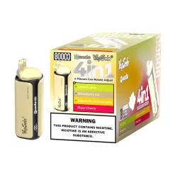 Vapsolo Quads 80000 Puffs 4in1 Disposable Vape Wholesale Lemon Lime Strawberry Ice Raspberry Watermelon Fizzy Cherry