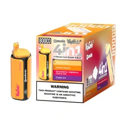 Vapsolo Quads 80000 Puffs 4in1 Disposable Vape Wholesale Vanilla Cola Lemon Peach Strawberry raspberry cherry ice Grape ice