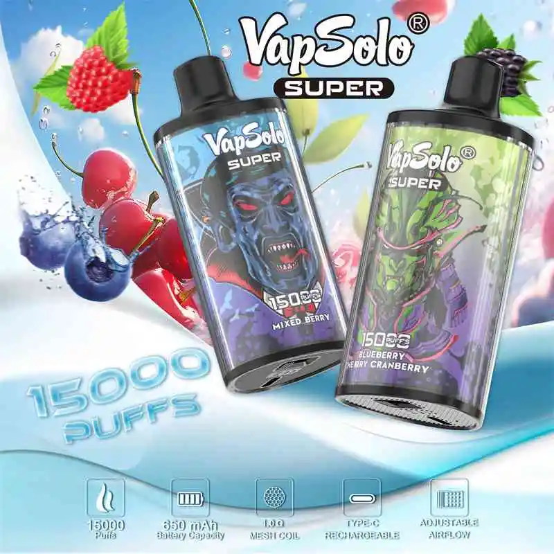 Vapsolo Super 15000 Puffs Disposable Vape Wholesale 2 Vapsolo Super 15000 Puffs Disposable Vape Wholesale 2