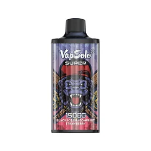 Vapsolo Super 15000 Puffs Disposable Vape Wholesale Black Ice Dragonfruit Strawberry